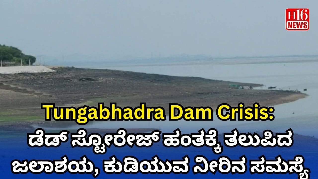 Tungabhadra Dam Crisis: ಡೆಡ್ ಸ್ಟೋರೇಜ್ ಹಂತಕ್ಕೆ ತಲುಪಿದ ಜಲಾಶಯ, ಕುಡಿಯುವ ನೀರಿನ ಸಮಸ್ಯೆ