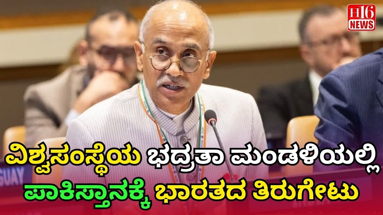 ವಿಶ್ವಸಂಸ್ಥೆಯ ಭದ್ರತಾ ಮಂಡಳಿಯಲ್ಲಿ ಪಾಕಿಸ್ತಾನಕ್ಕೆ ಭಾರತದ ತಿರುಗೇಟು