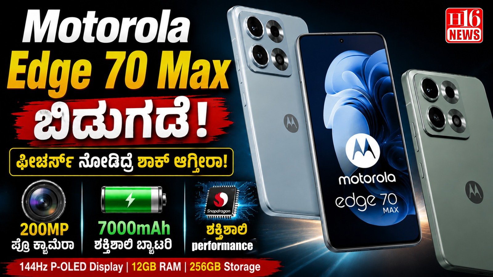 Motorola Edge 70 Max ಬಿಡುಗಡೆ: 200MP ಕ್ಯಾಮೆರಾ, ಶಕ್ತಿಶಾಲಿ ಬ್ಯಾಟರಿ; ಬೆಲೆ ಎಷ್ಟು?